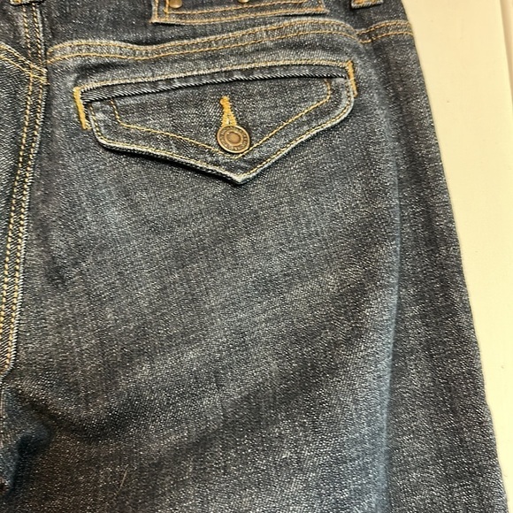 Michael Kors dark denim boot cut low rise jeans - Picture 5 of 12